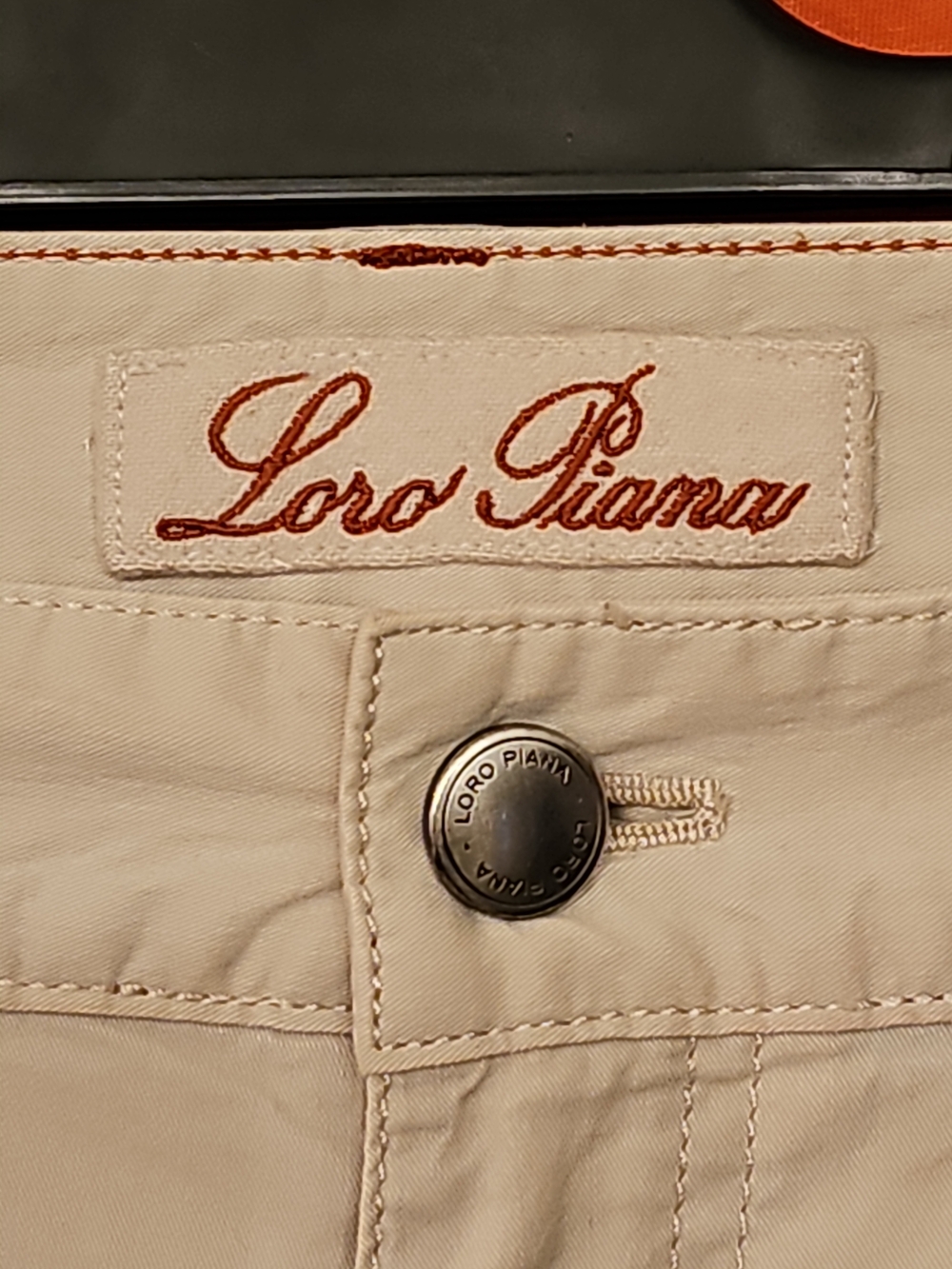 Loro Piana Mens 40 Khaki Five Pocket Pants Made in Italy
